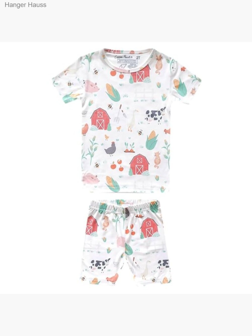 2pc Short Sleeve Pajama Set Ultra-Soft Toddler Kids Pjs 12m-5T